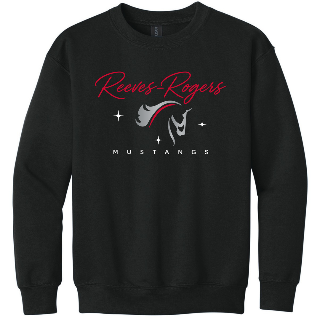 Reeves-Rogers Mustang Star Crew Sweatshirt | Reeves-Rogers Elementary School