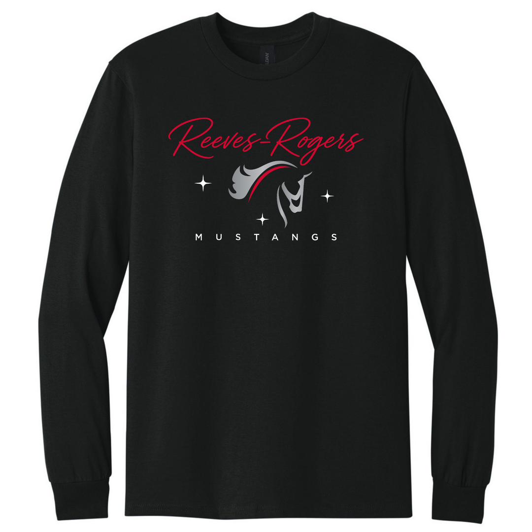 Reeves-Rogers Mustang Star Long Sleeve T-Shirt | Reeves-Rogers Elementary School