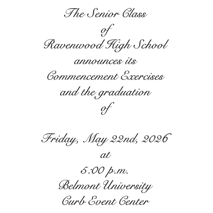 Announcement Package C | Ravenwood High School