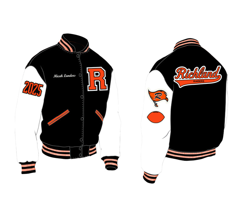 Richland High School Football Jacket Builder | Deluxe Package