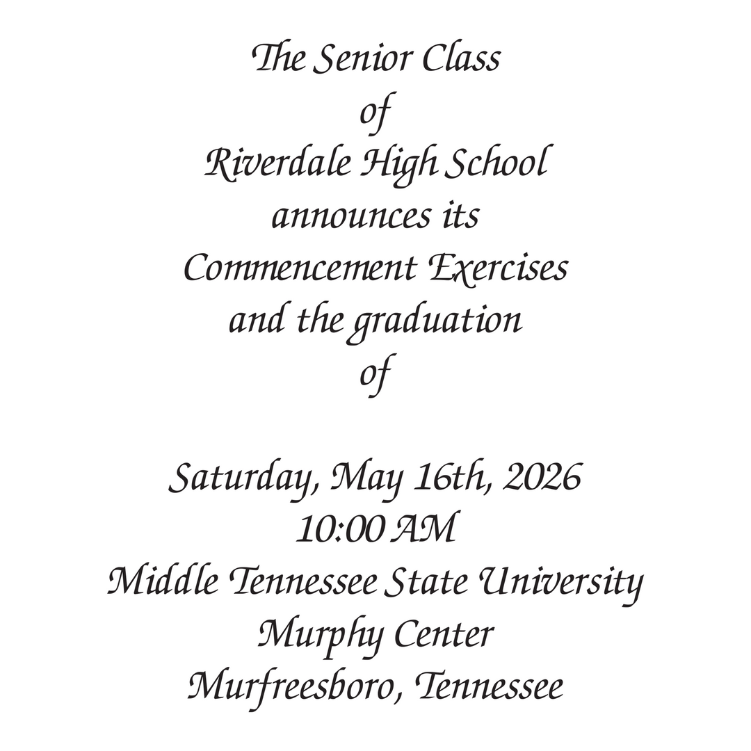 Announcement Package A | Riverdale High School
