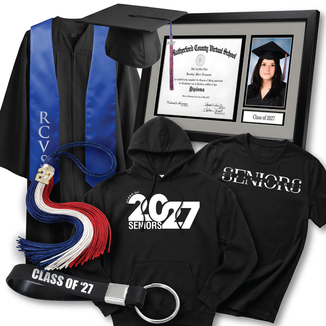 Cap & Gown Deluxe Package | Rutherford County Virtual School