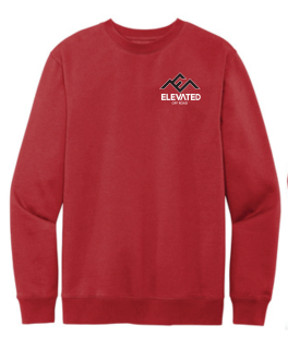 Elevated Off Road V.I.T. Crewneck Classic Red