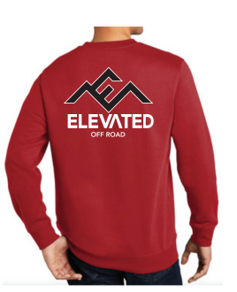 Elevated Off Road V.I.T. Crewneck Classic Red