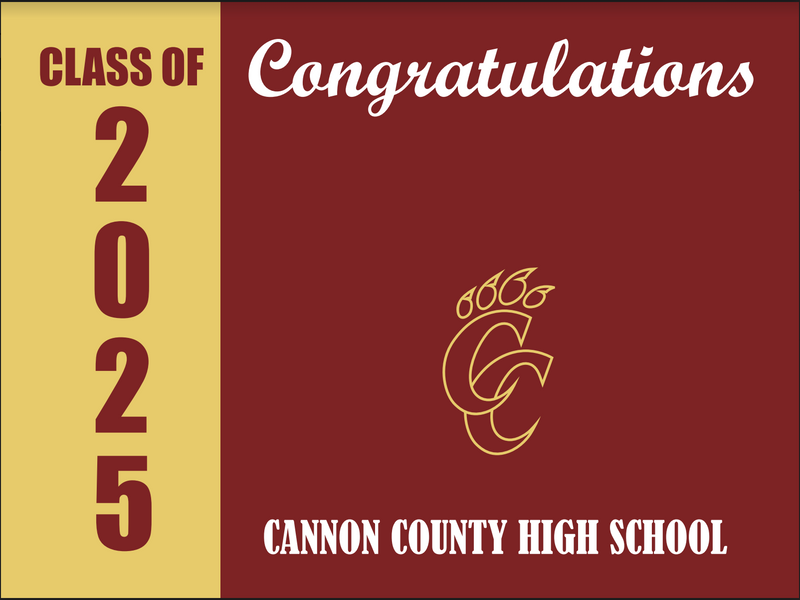 Yard Sign | Cannon County High School