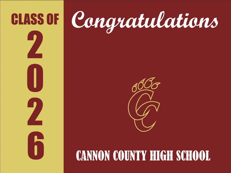Yard Sign | Cannon County High School