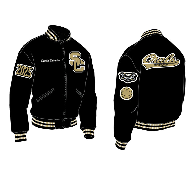 Smith County High School Black All Sports Jacket Builder | Deluxe Package