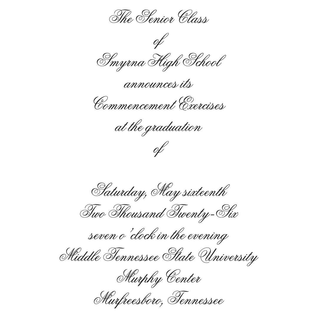 Announcement Package C | Smyrna High School