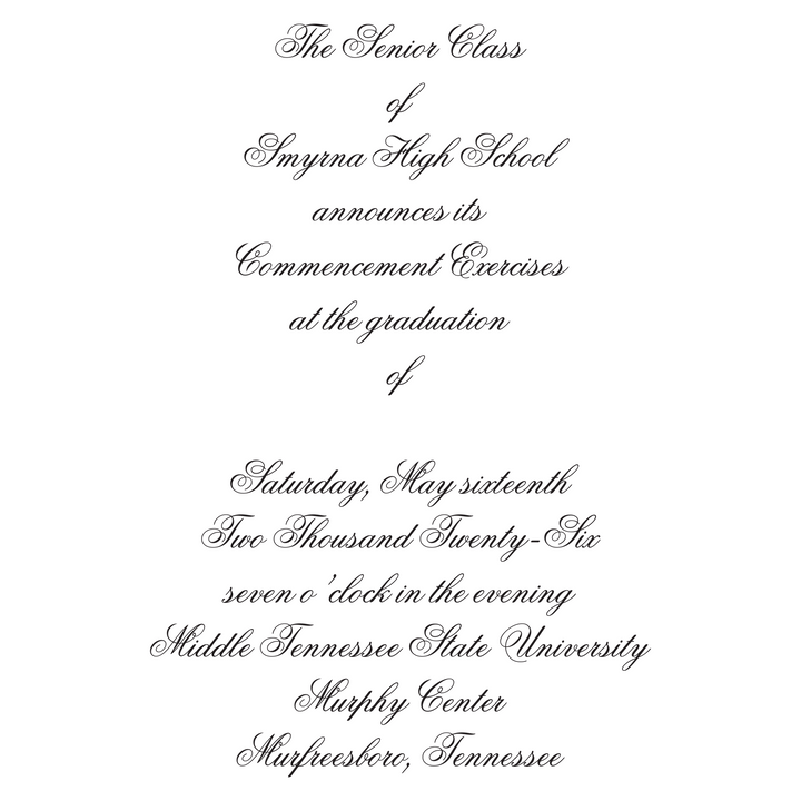 Announcement Package C | Smyrna High School