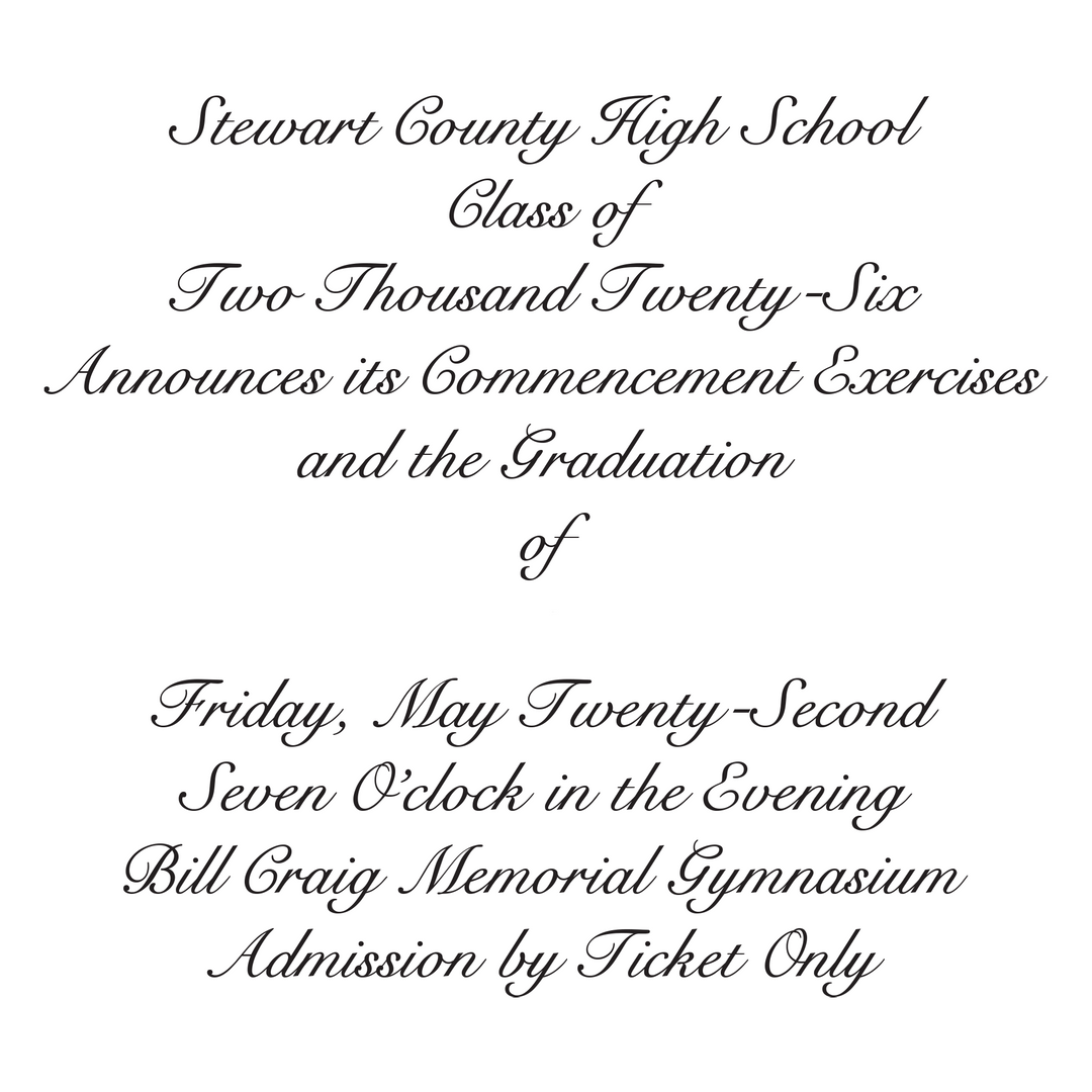 Announcement Package C | Stewart Co High School