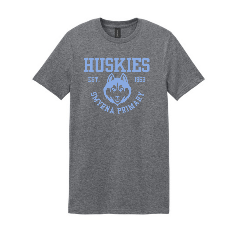 HUSKIES w/ Husky Head T-Shirt | Smyrna Primary School