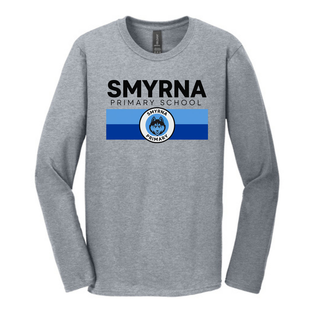 Smyrna Stripes Long Sleeve T-Shirt | Smyrna Primary School