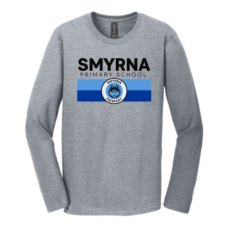Smyrna Stripes Long Sleeve T-Shirt | Smyrna Primary School