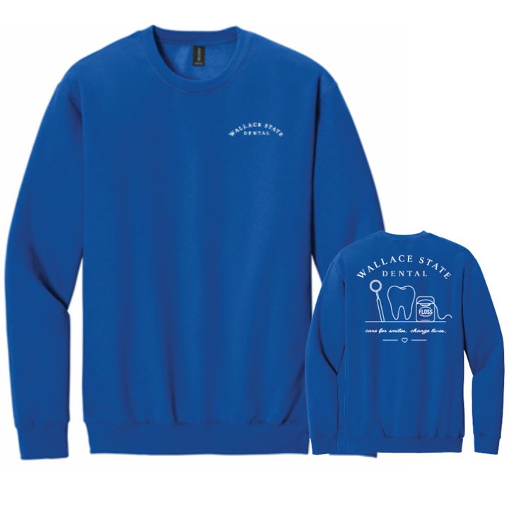 Script Crewneck | Wallace State Dental Apparel Store