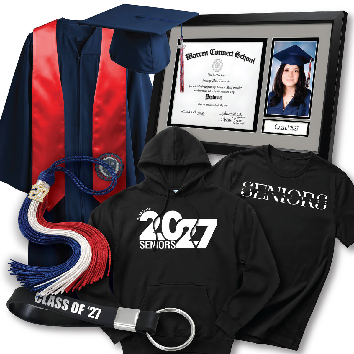 Cap & Gown Deluxe Package | Warren Connect School