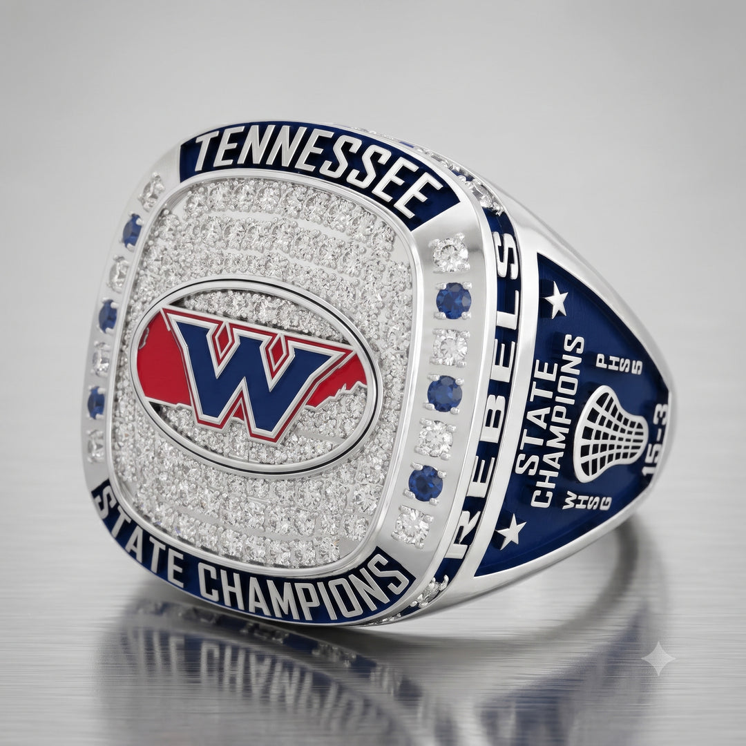 Lacrosse State Championship Ring | Option 2 | West High School