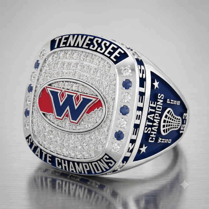 Lacrosse State Championship Ring | Option 2 | West High School