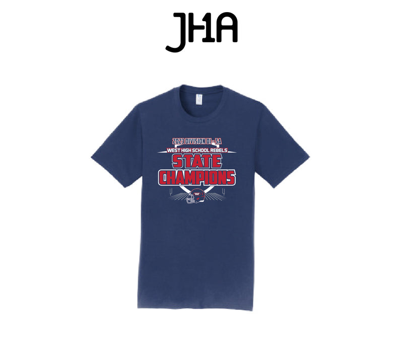 State Champions Fan Favorite T-Shirt | West Rebels State Football