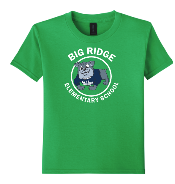 Big Ridge Elementary | Youth Bulldog Circle T-Shirt