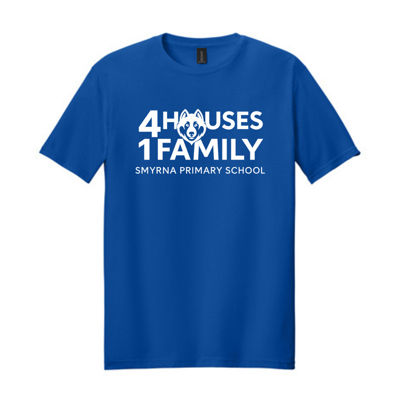 4 Houses, 1 Family T-Shirt | Smyrna Primary School