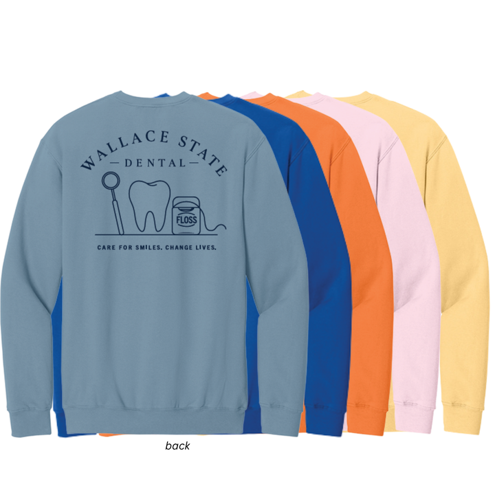 Block Crewneck | Wallace State Dental Apparel Store
