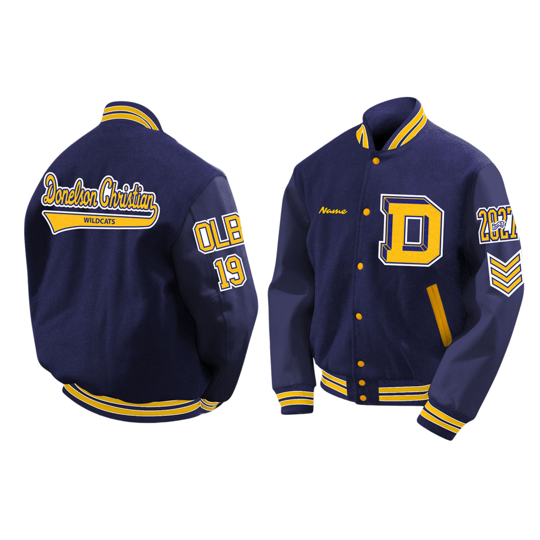 Donelson Christian Academy Letter Jacket Builder | Deluxe Package