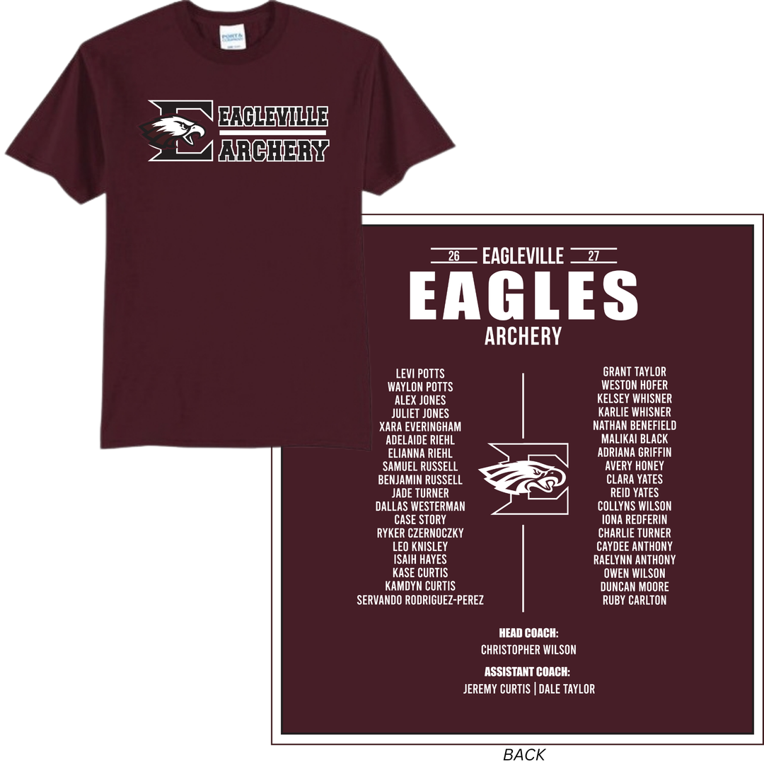 Roster Tee | Eagleville School Archery