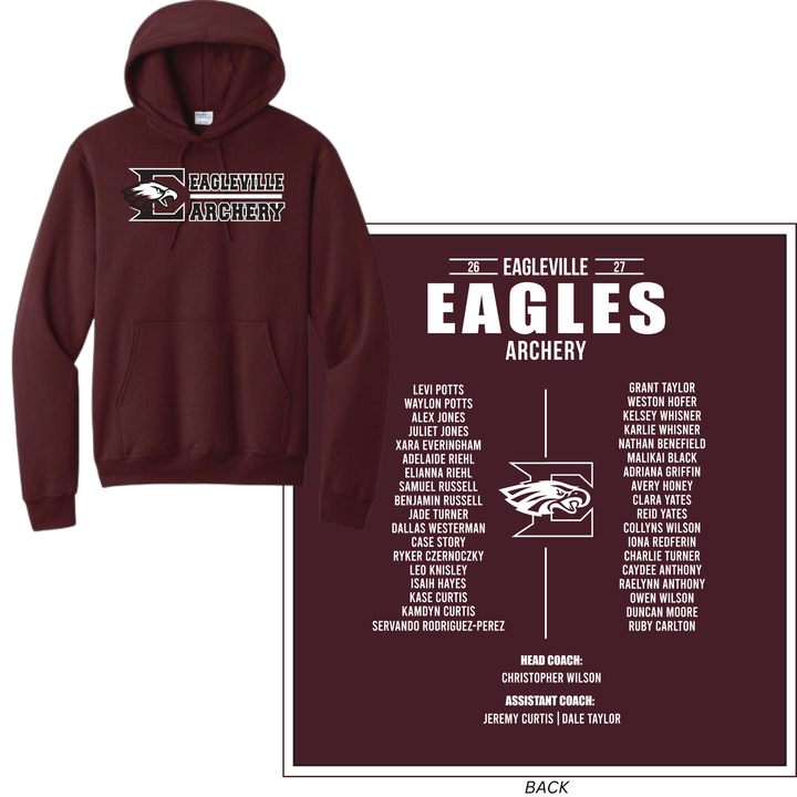 Roster Hoodie | Eagleville School Archery