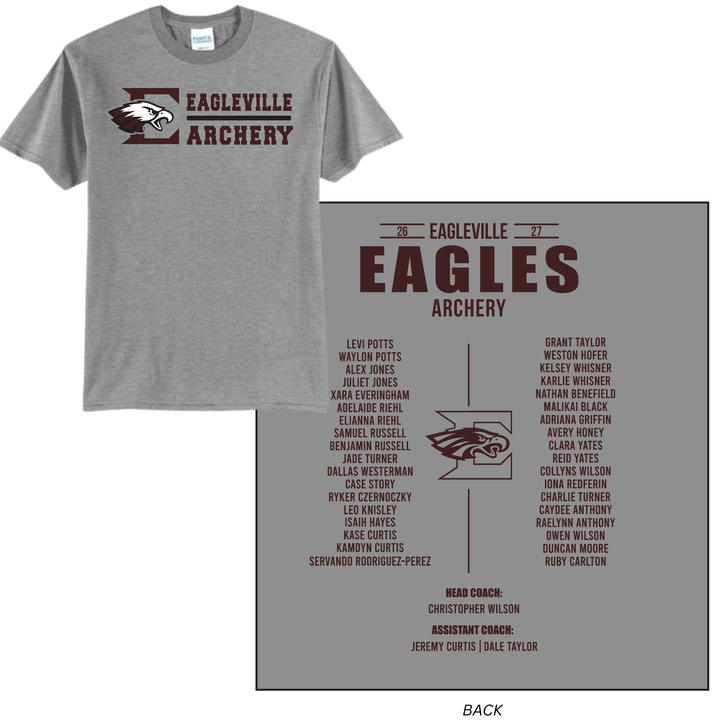 Roster Tee | Eagleville School Archery