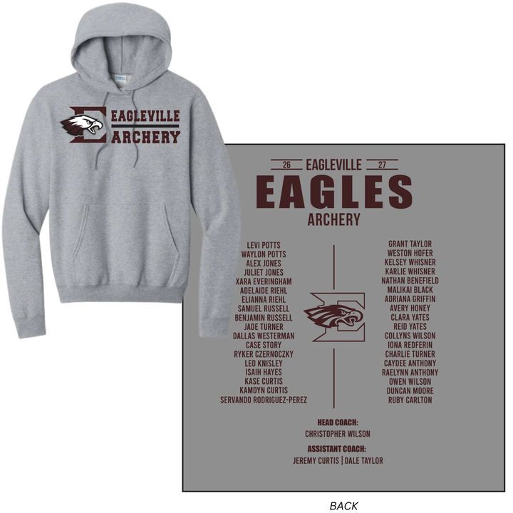 Roster Hoodie | Eagleville School Archery