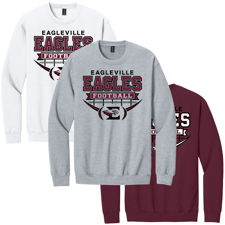 High School Roster Softstyle Crewneck Sweatshirt | Eagleville Football 2026
