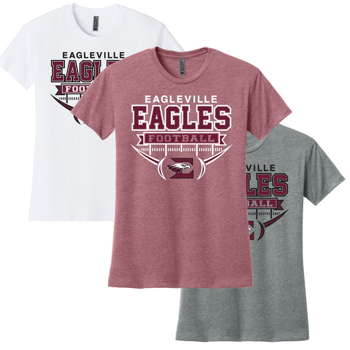 High School Roster Ladies Relaxed Tee | Eagleville Football 2026