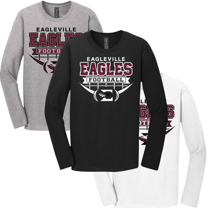 High School Roster Softstyle Long-Sleeve Tee | Eagleville Football 2026