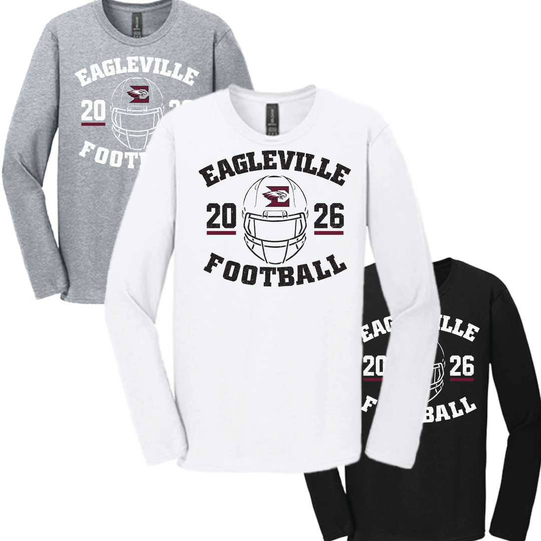 Eagleville Pride Softstyle Long-Sleeve Tee | Eagleville Football 2026