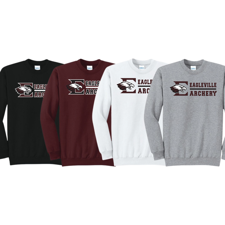 Roster Crewneck Sweatshirt | Eagleville School Archery