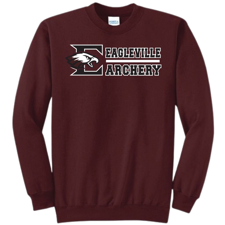 Roster Crewneck Sweatshirt | Eagleville School Archery