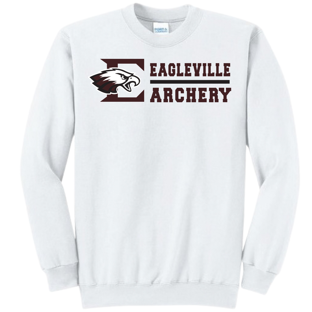 Roster Crewneck Sweatshirt | Eagleville School Archery