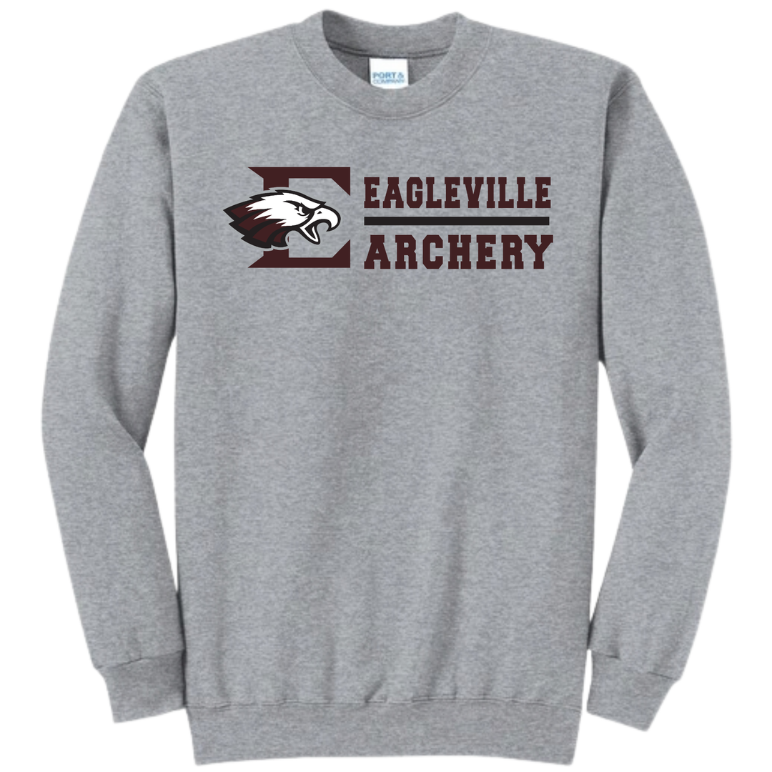 Roster Crewneck Sweatshirt | Eagleville School Archery