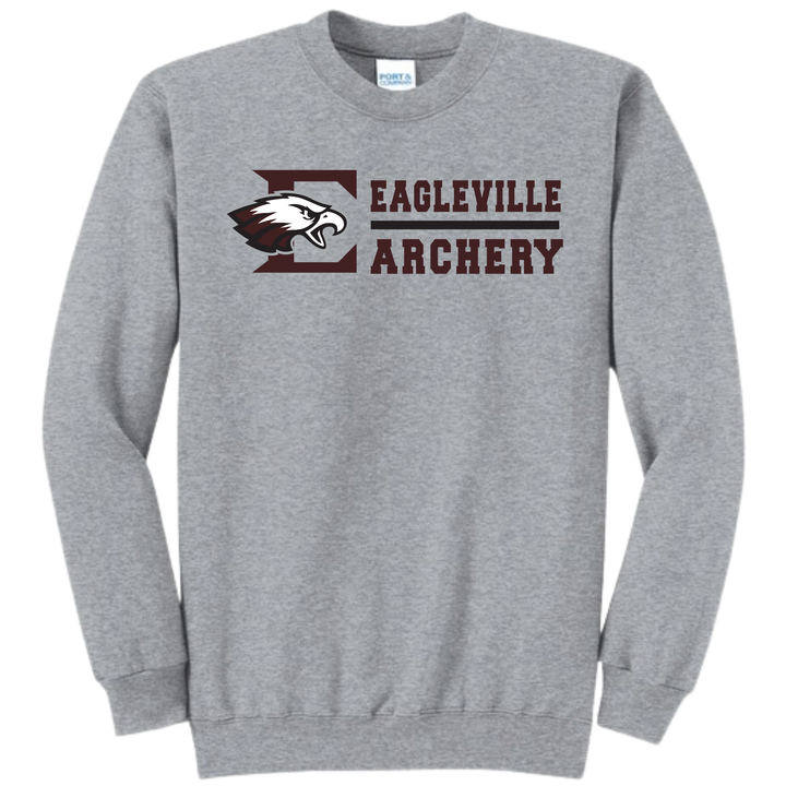 Roster Crewneck Sweatshirt | Eagleville School Archery