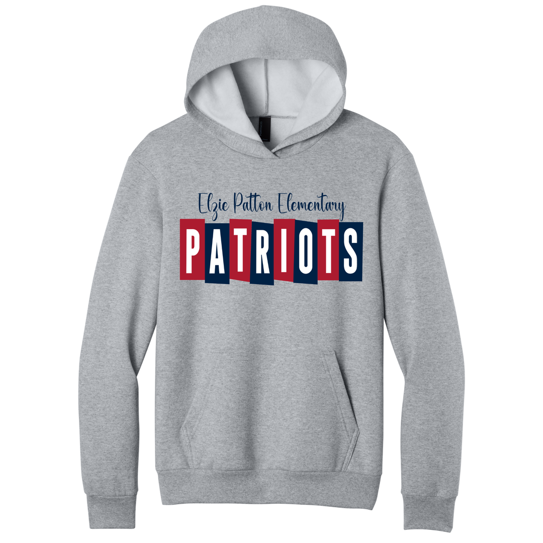 Patriot Block Hoodie | Elzie D. Patton Elementary PTO