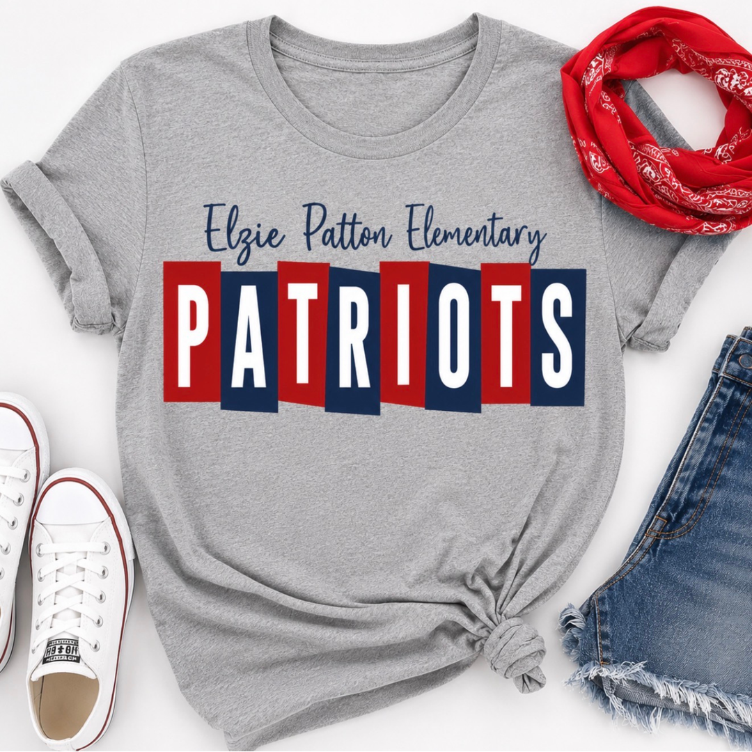 Patriot Block TShirt | Elzie D. Patton Elementary PTO