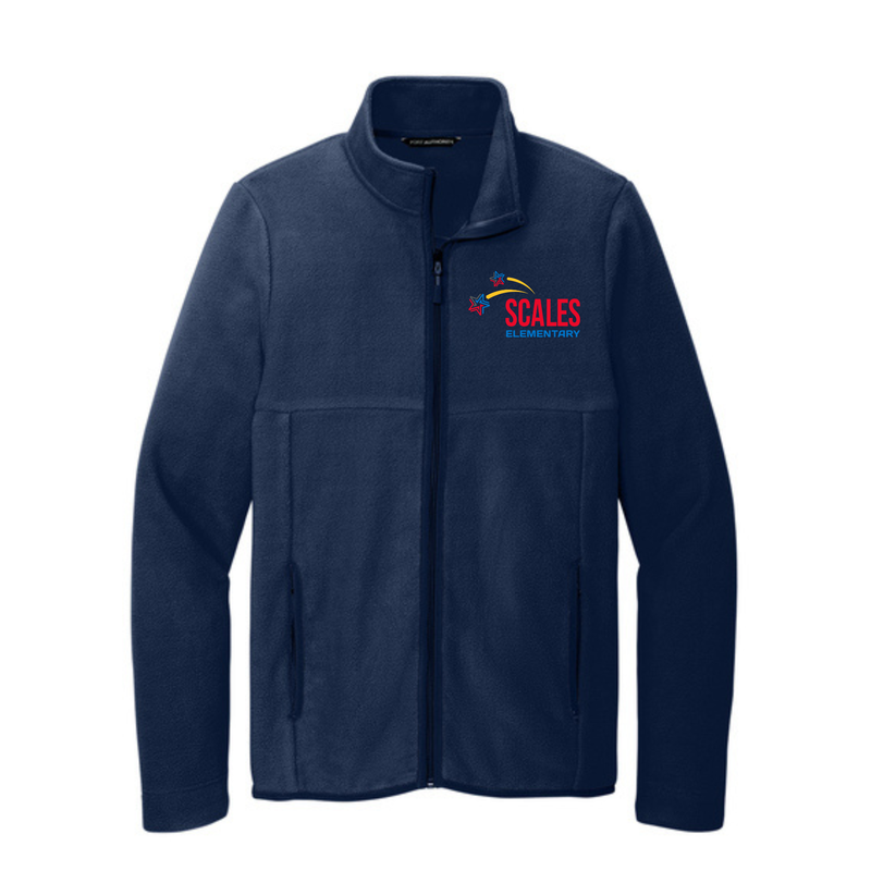 Fleece Full Zip-Up Jacket | Scales Elementary School