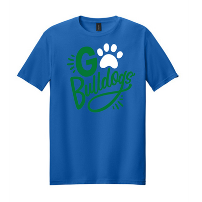 Adult Go Bulldogs Short Sleeve T-Shirt | Big Ridge Elementary School