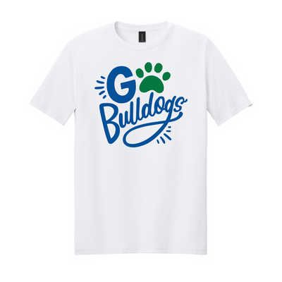 Adult Go Bulldogs Short Sleeve T-Shirt | Big Ridge Elementary School