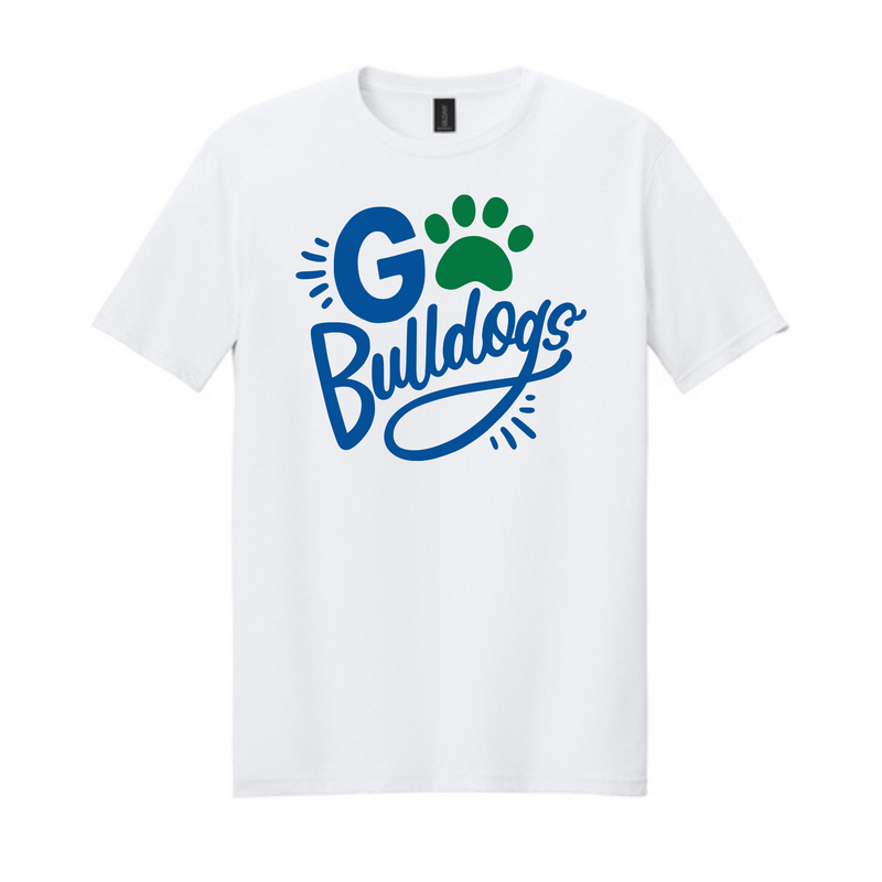 Adult Go Bulldogs Short Sleeve T-Shirt | Big Ridge Elementary School