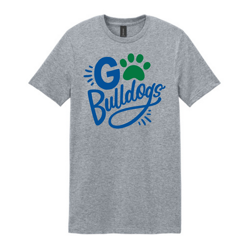 Adult Go Bulldogs Short Sleeve T-Shirt | Big Ridge Elementary School