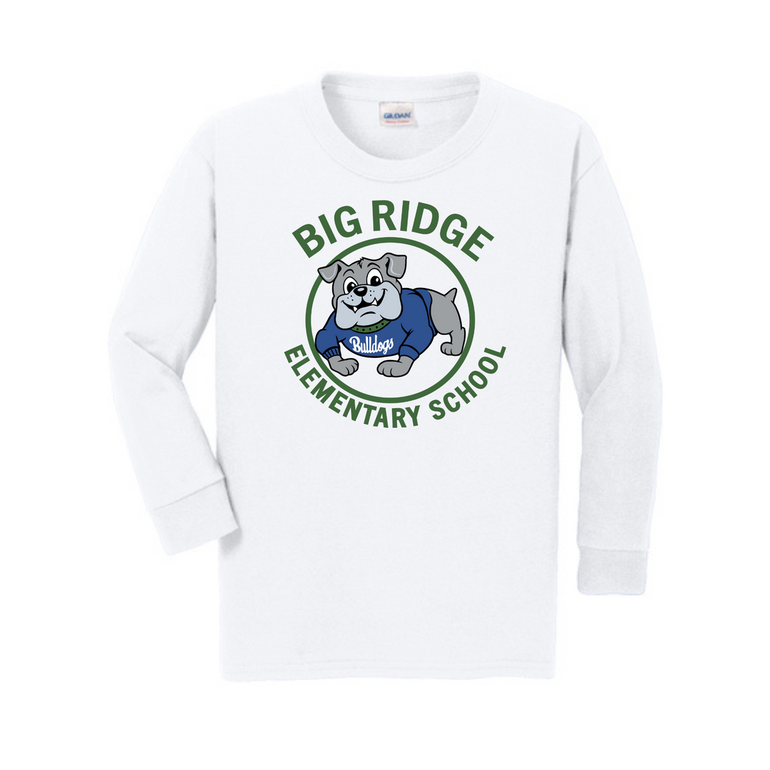 Big Ridge Elementary | Youth Bulldog Circle Long Sleeve T-Shirt
