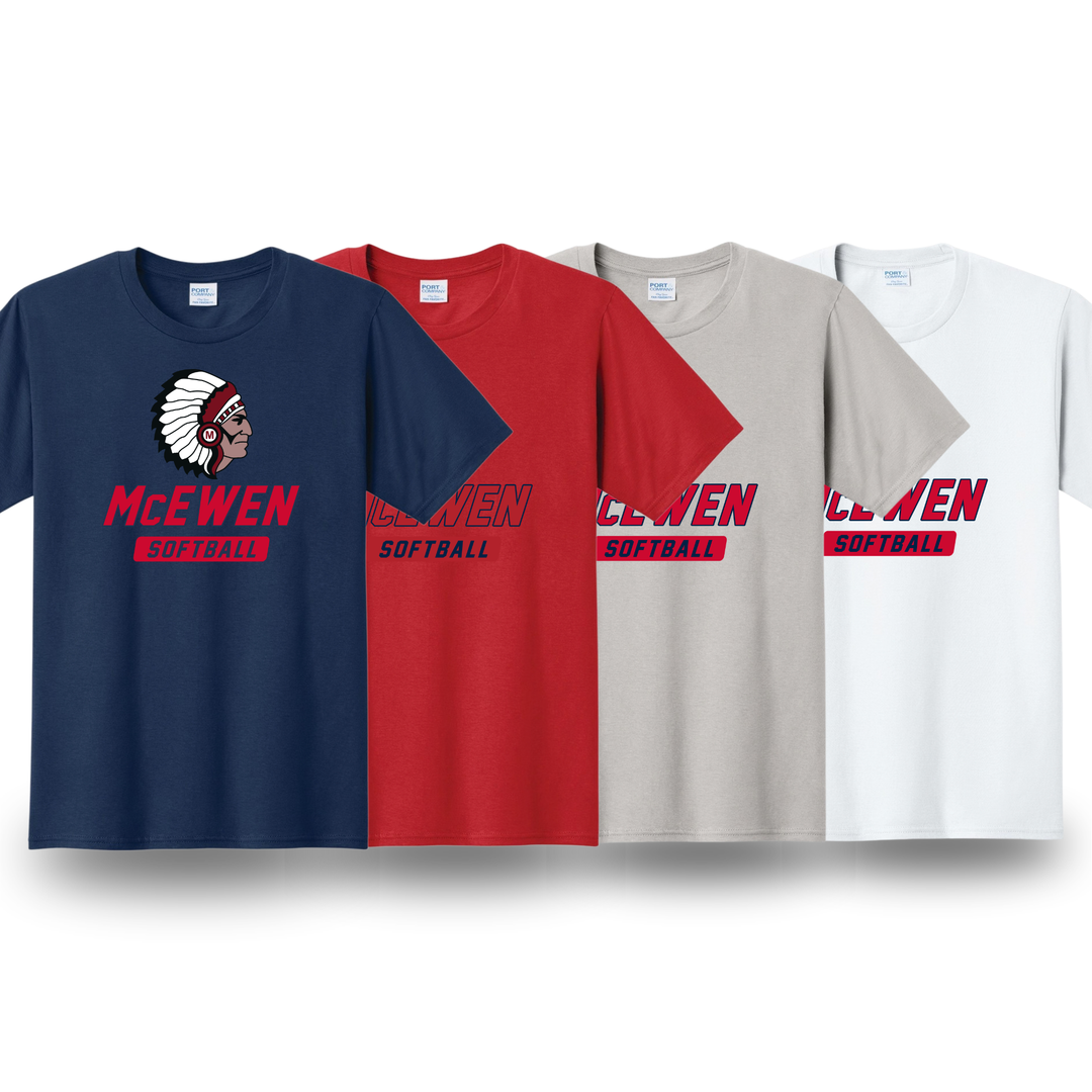 Softball Short Sleeve Tee | McEwen Softball Spirit Store
