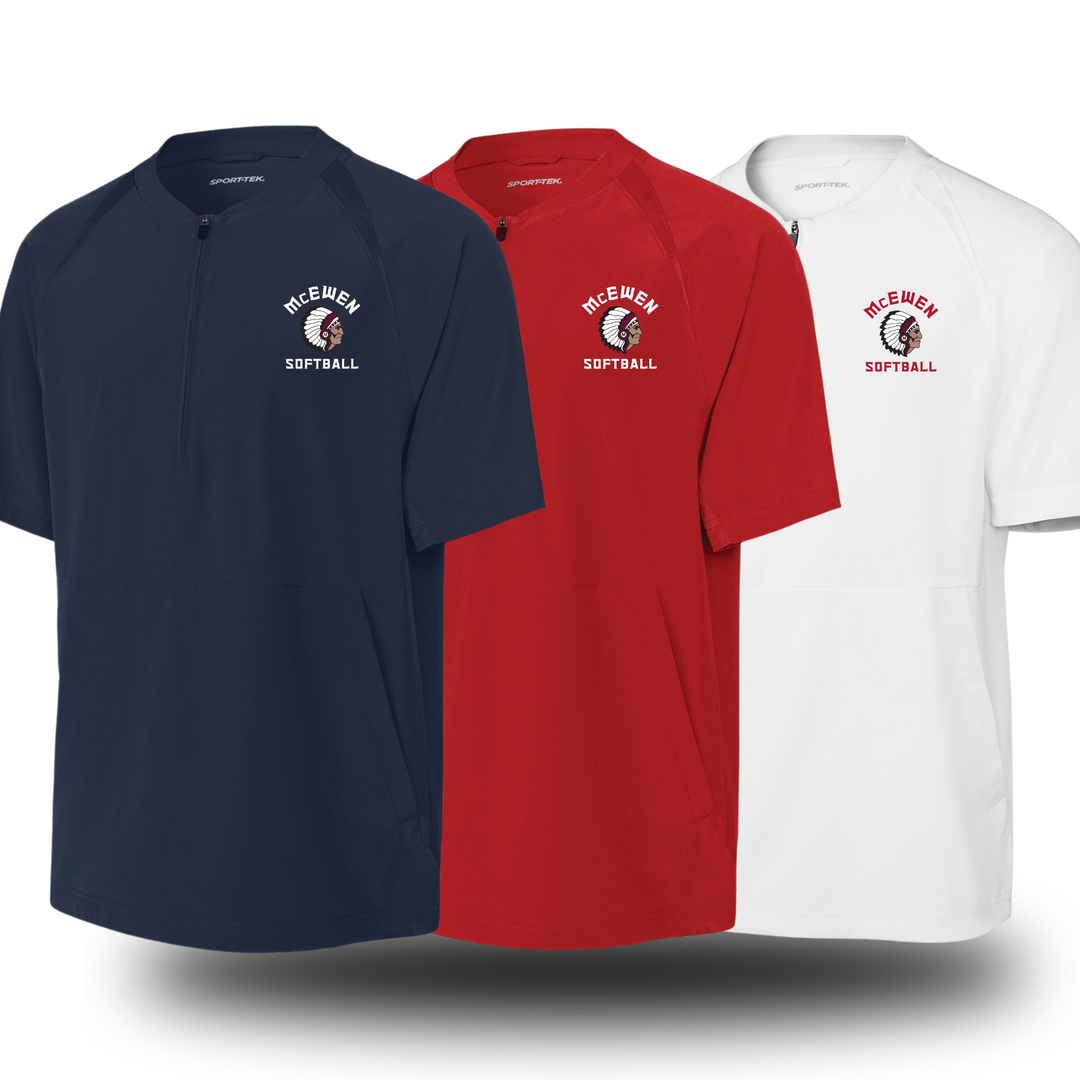 McEwen Softball 1/2-Zip Short Sleeve Jacket | McEwen Softball Spirit Store