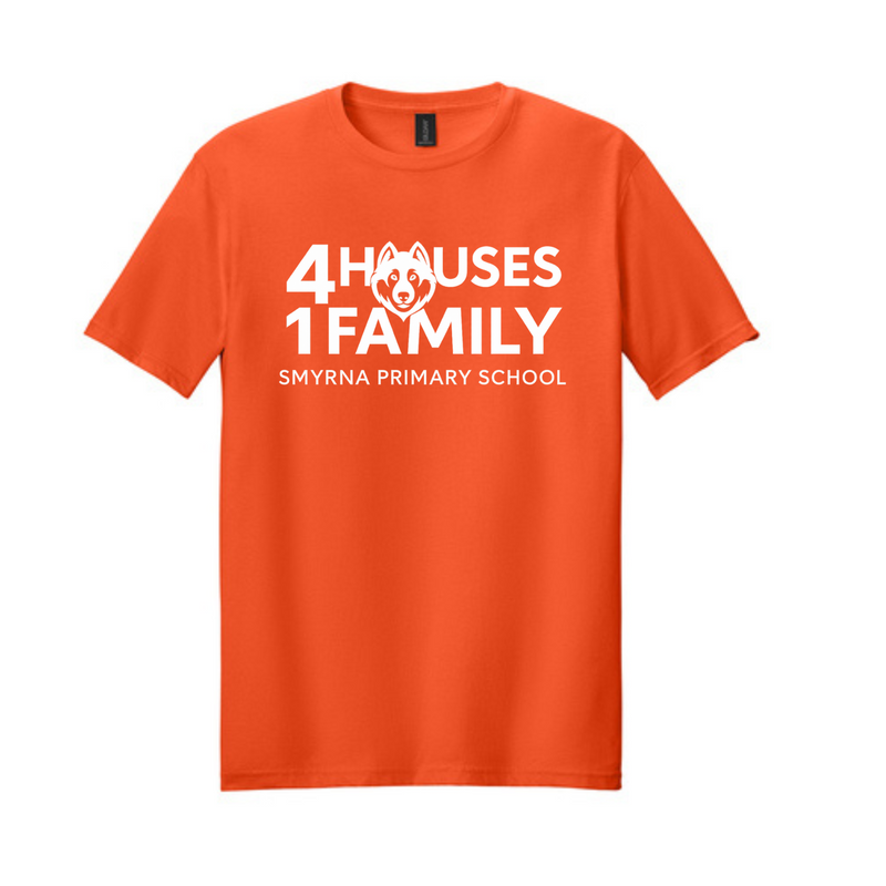 4 Houses, 1 Family T-Shirt | Smyrna Primary School